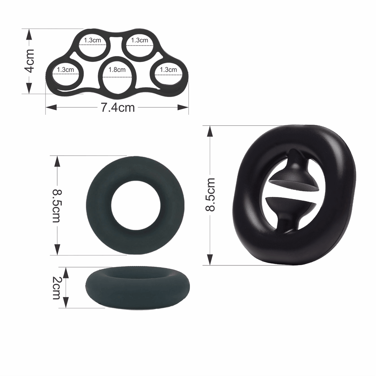 Hand Grip Strengthener set of 6Pcs - FK Sports