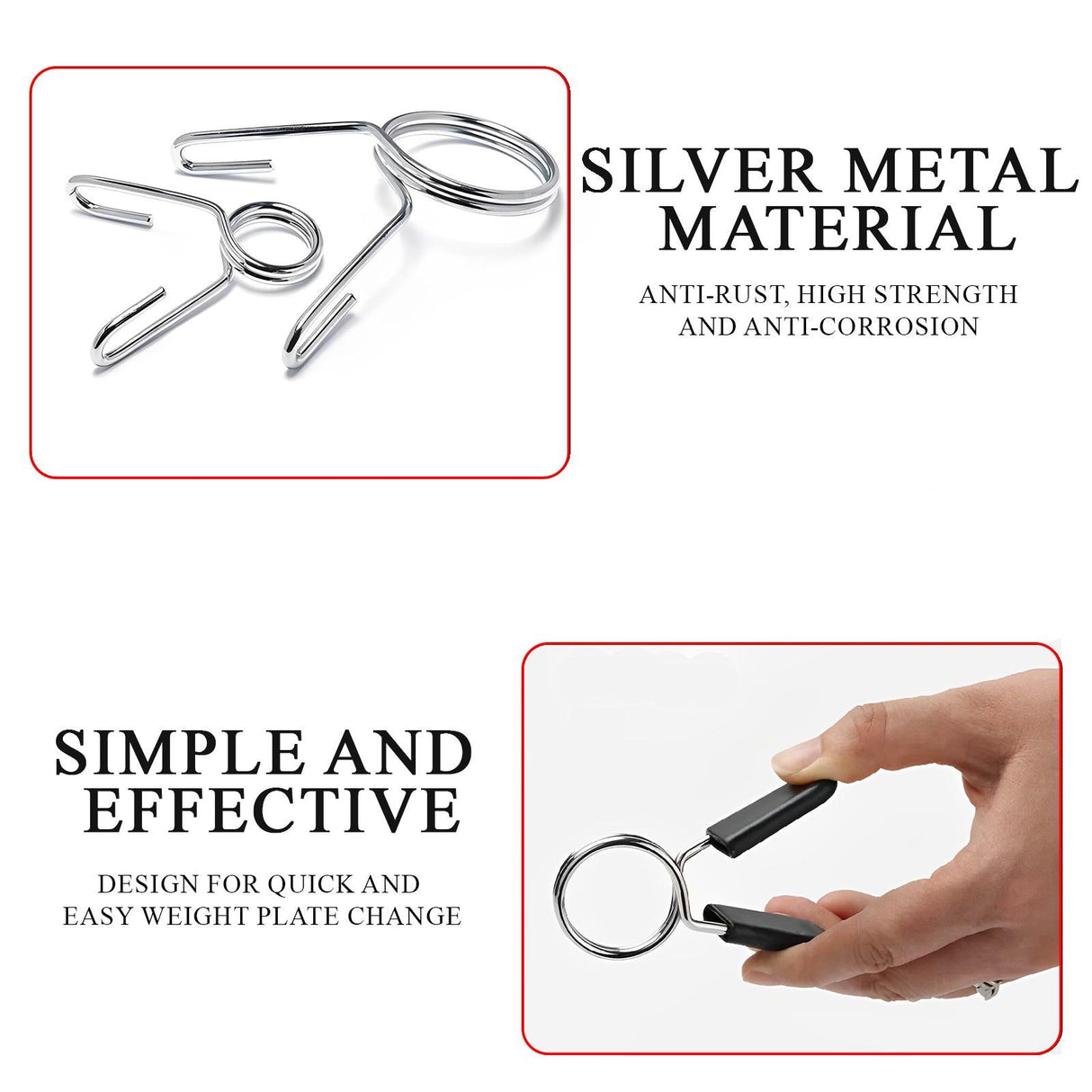 Barbell Spring Clamp Collars