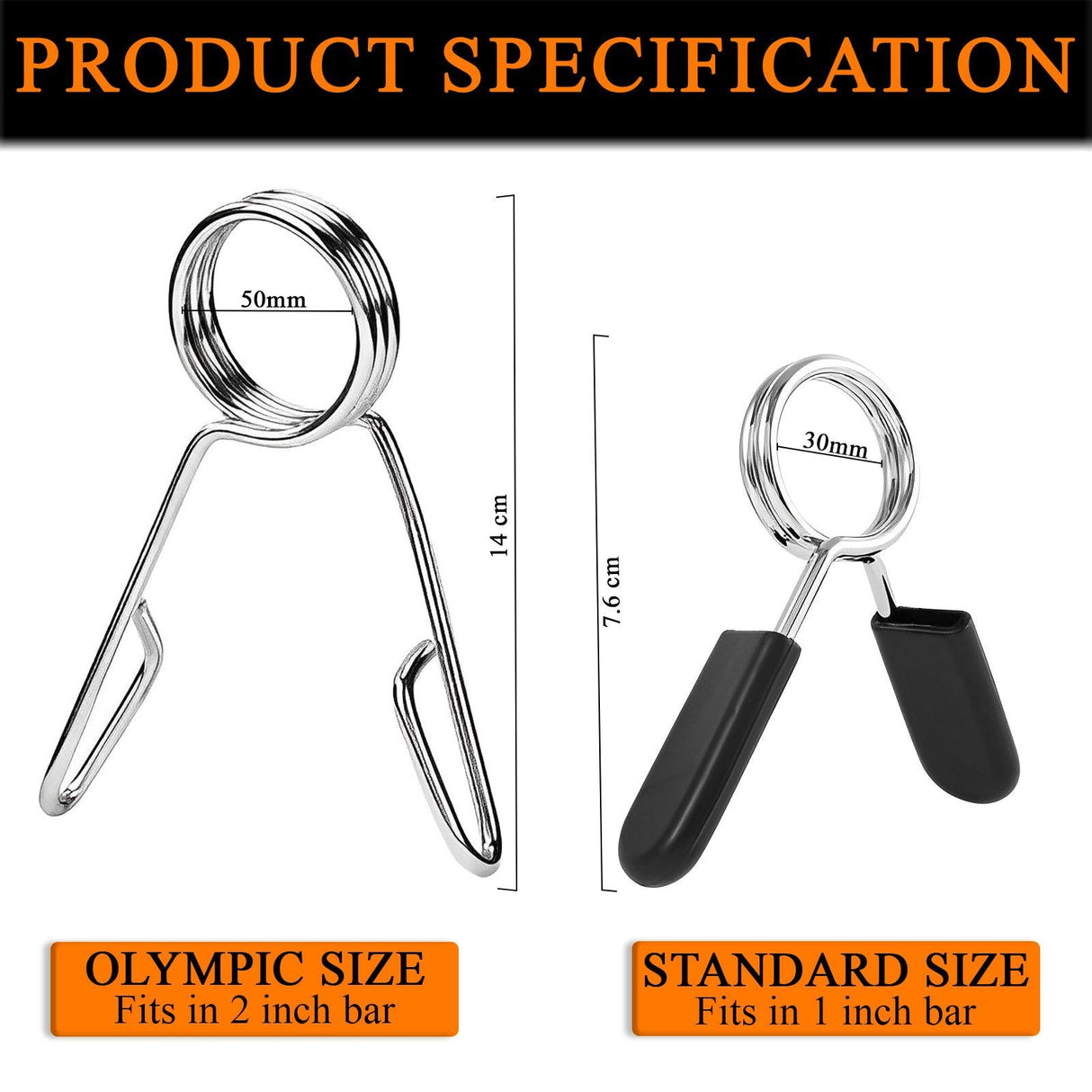 Barbell Spring Clamp Collars