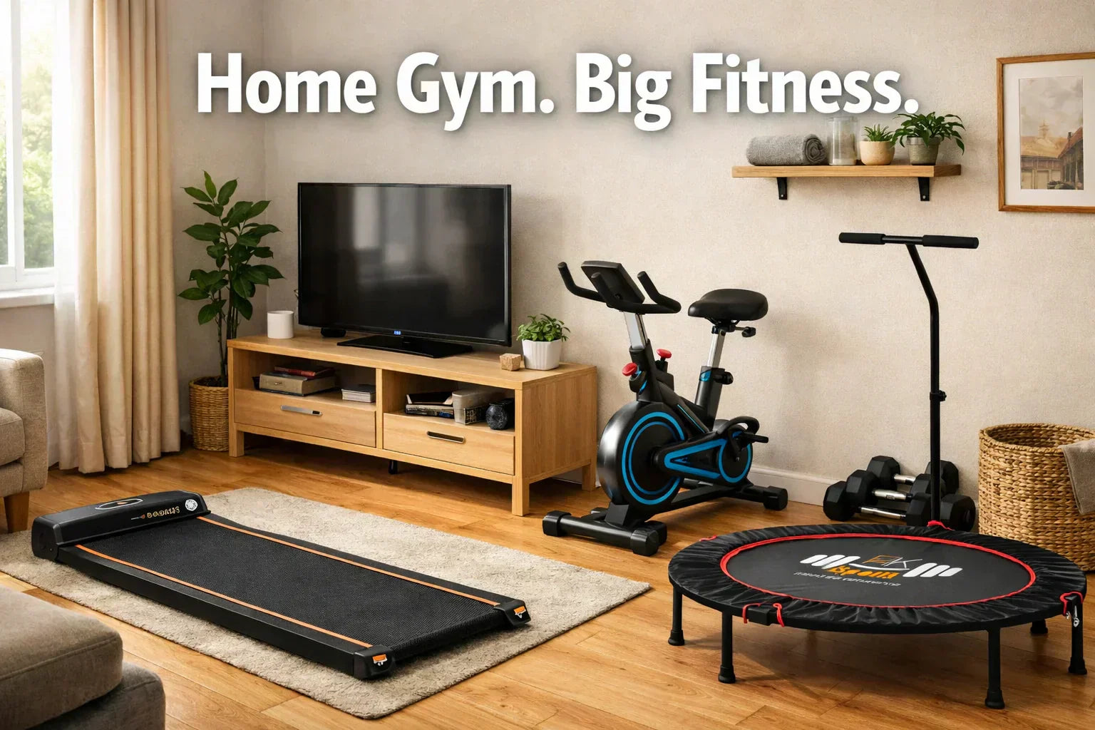 Home Gym UK: Walking Pad, Exercise Bike & Trampoline Guide 2026 – FK Sports