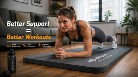 Best NBR foam yoga mat for home workouts UK comfortable non-slip exercise mat