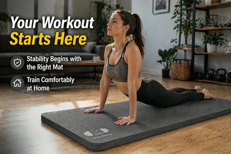UK home workout with NBR foam yoga mat for comfort and stability during yoga and fitness exercises
