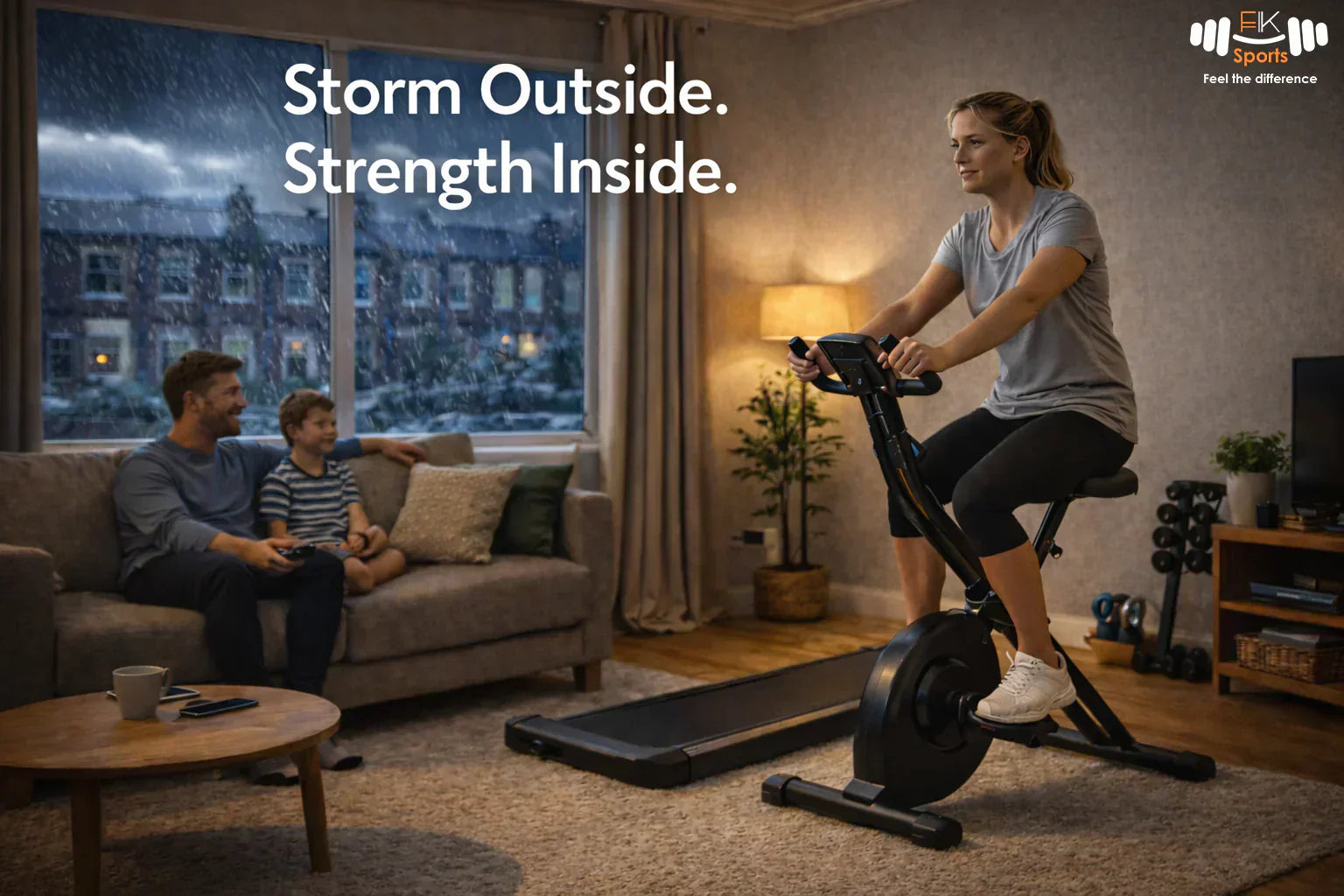Storm Goretti UK: Staying active indoors with compact home gym equipment