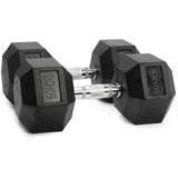 Hex Dumbbell Set – Rubber Coated Dumbbells 2.5kg–20kg | FK Sports