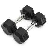 Hex Dumbbell Set – Rubber Coated Dumbbells 2.5kg–20kg | FK Sports