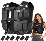 FK Sports Adjustable Weighted Vest (5kg–20kg) – Gym, Running & Strength Training Vest