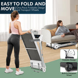 Folding Electric Treadmill Running Machine – Motorised Walking Pad for Home Gym Fitness