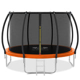 Outdoor Trampoline 6FT/8FT/10FT/12FT - Rebounder Trampoline for Toddlers, Kids & Adults with Safety Enclosure Net, Anti-tear, UV-Proof Pad, Exercise & Fitness