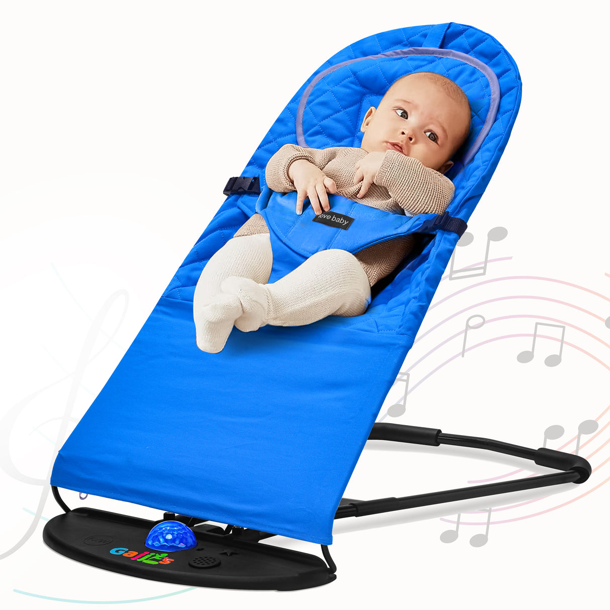 Newborn Baby Bouncer Chair – Soft, Durable & Foldable Infant Rocker Seat