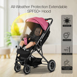 FK Sports Lightweight Foldable Baby Stroller – Compact Travel Pram with UV Canopy & Shock-Absorbing Wheels