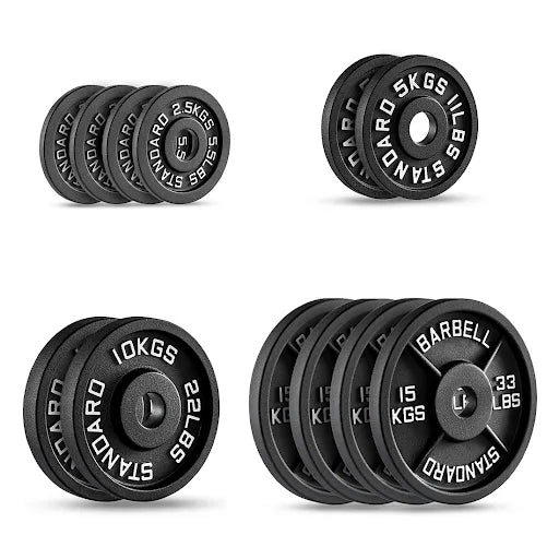 Olympic Cast Iron Weight Plates – 2-Inch Barbell Plates Sold in Pairs | FK Sports