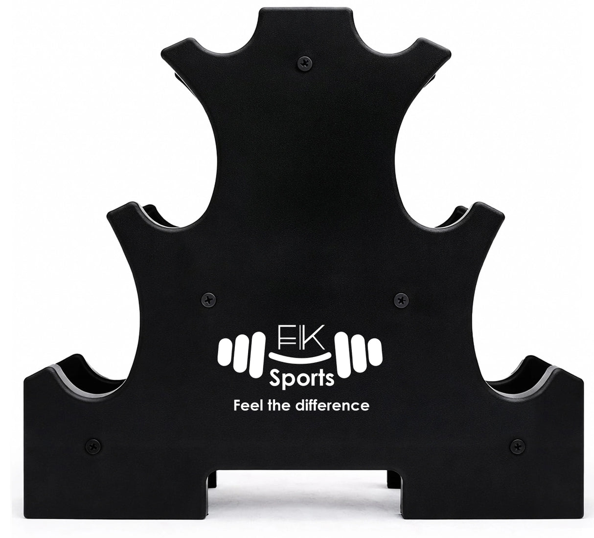 FK Sports Neoprene Dumbbell Set with Rack | Anti-Slip Hand Weights