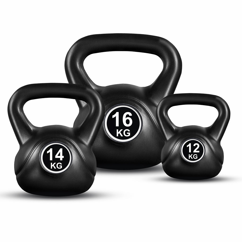 Kettlebell Set – 42kg Vinyl Coated Kettlebells for Intermediate Strength Training