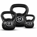 Kettlebell Set – 60kg Heavy Vinyl Coated Kettlebells for Advanced Training