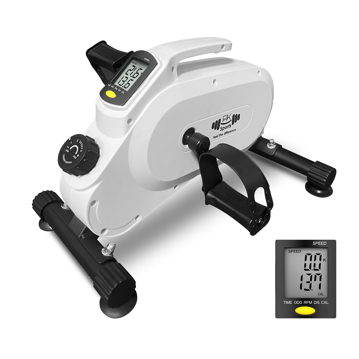 Mini Exercise Bike – Portable Under Desk Pedal Exerciser for Arm & Leg Workouts (8-Level Magnetic Resistance)