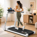 Folding Electric Treadmill Running Machine – Motorised Walking Pad for Home Gym Fitness