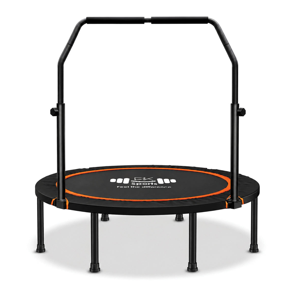Foldable Mini Trampoline Rebounder 40” & 48” with U Bar Handle | FK Sports UK