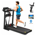 Foldable Electric Treadmill 1–12 km/h with Incline & Massager – Compact Home Gym Running Machine