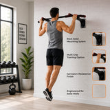 Wall Mounted Pull Chin Up Bar Heavy Duty Dip Station Gym Home Exercise Fitness