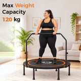 Foldable Mini Trampoline Rebounder 40” & 48” with U Bar Handle | FK Sports UK