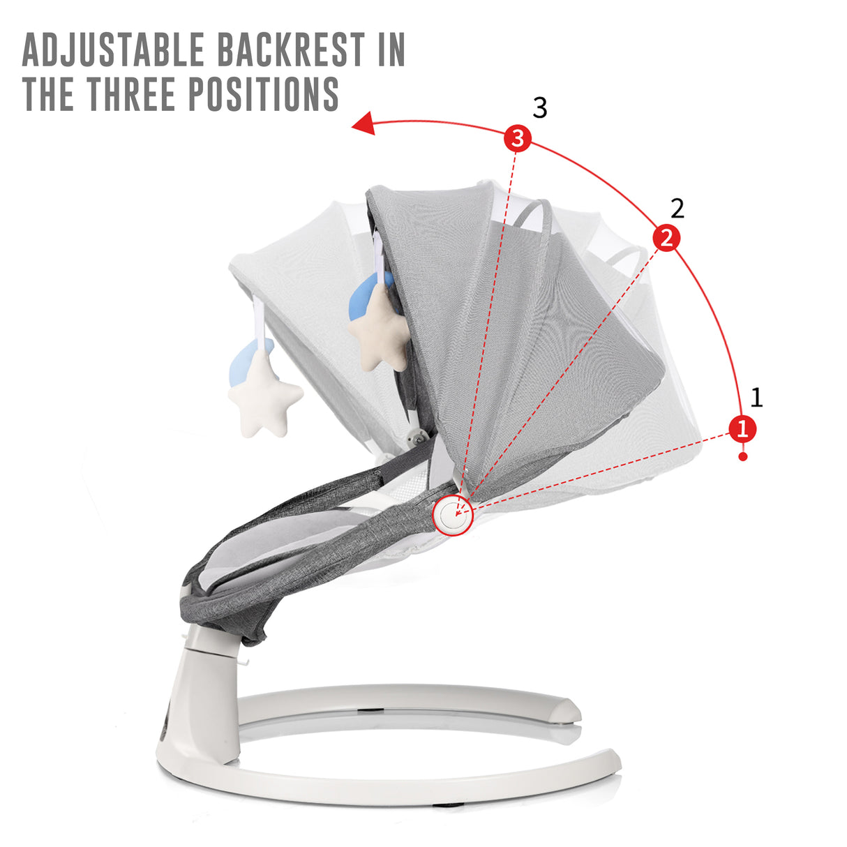 Bluetooth Electric Baby Swing Infant Music Cradle Bouncer Chair Rocker Remote UK