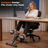 Mini Exercise Bike – Portable Pedal Exerciser with LCD Screen & Adjustable Resistance for Arm & Leg Workout