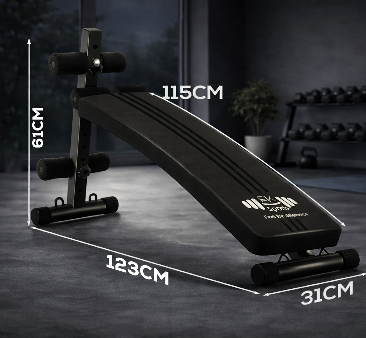 Adjustable Foldable Sit-Up & Weights Bench – 6 Level Incline Ab & Bench Press Bench