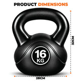Vinyl Coated Kettlebells – Heavy Weight Kettlebell Set for Home Gym Workouts (2kg to 24kg) – Strength Training for Men & Women