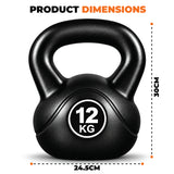 Vinyl Coated Kettlebells – Heavy Weight Kettlebell Set for Home Gym Workouts (2kg to 24kg) – Strength Training for Men & Women