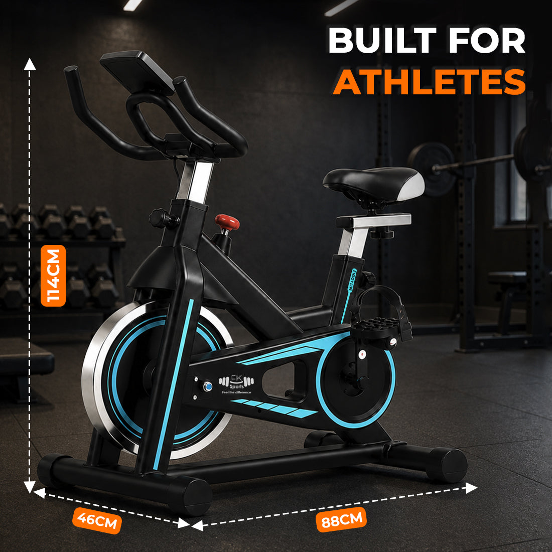 Exercise Bike Cardio Cycle Indoor Training LCD Screen 8KG-10Kg Flywheel Optional Fitness Gym