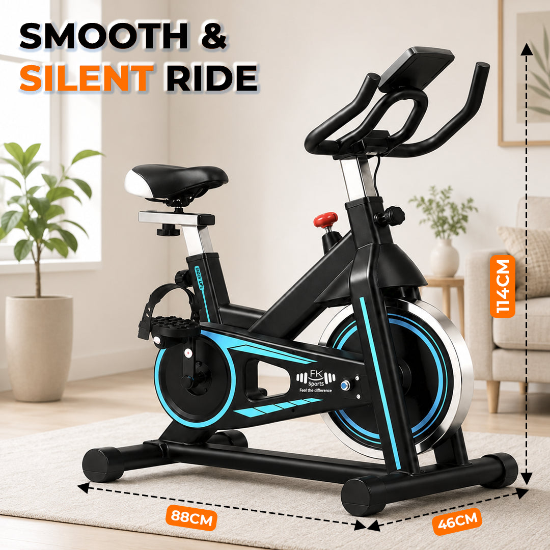Exercise Bike Cardio Cycle Indoor Training LCD Screen 8KG-10Kg Flywheel Optional Fitness Gym