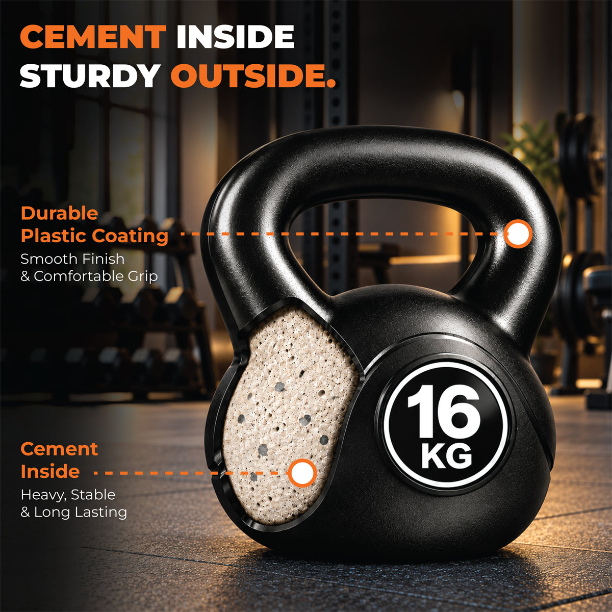 Vinyl Coated Kettlebells – Heavy Weight Kettlebell Set for Home Gym Workouts (2kg to 24kg) – Strength Training for Men & Women