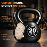 Vinyl Coated Kettlebells – Heavy Weight Kettlebell Set for Home Gym Workouts (2kg to 24kg) – Strength Training for Men & Women