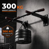 Wall Mounted Pull Chin Up Bar Heavy Duty Dip Station Gym Home Exercise Fitness