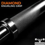 Standard 1" Chrome Barbell Bar – 4ft, 5ft, 6ft, 7ft | Knurled Grip, Collars Included