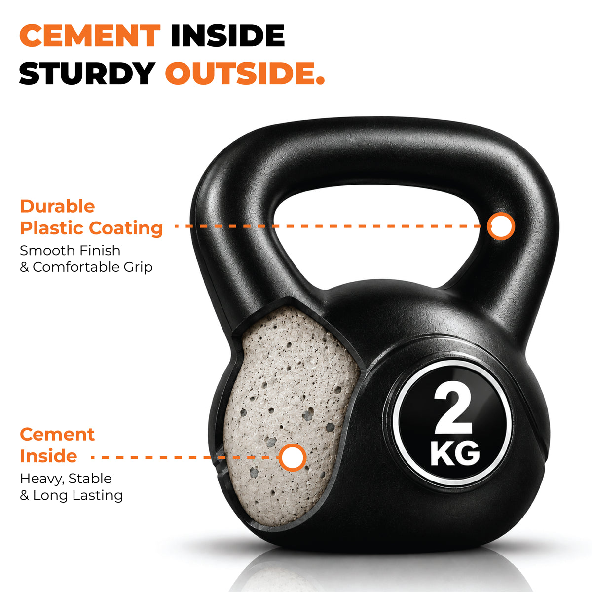 Vinyl Coated Kettlebells – Heavy Weight Kettlebell Set for Home Gym Workouts (2kg to 24kg) – Strength Training for Men & Women