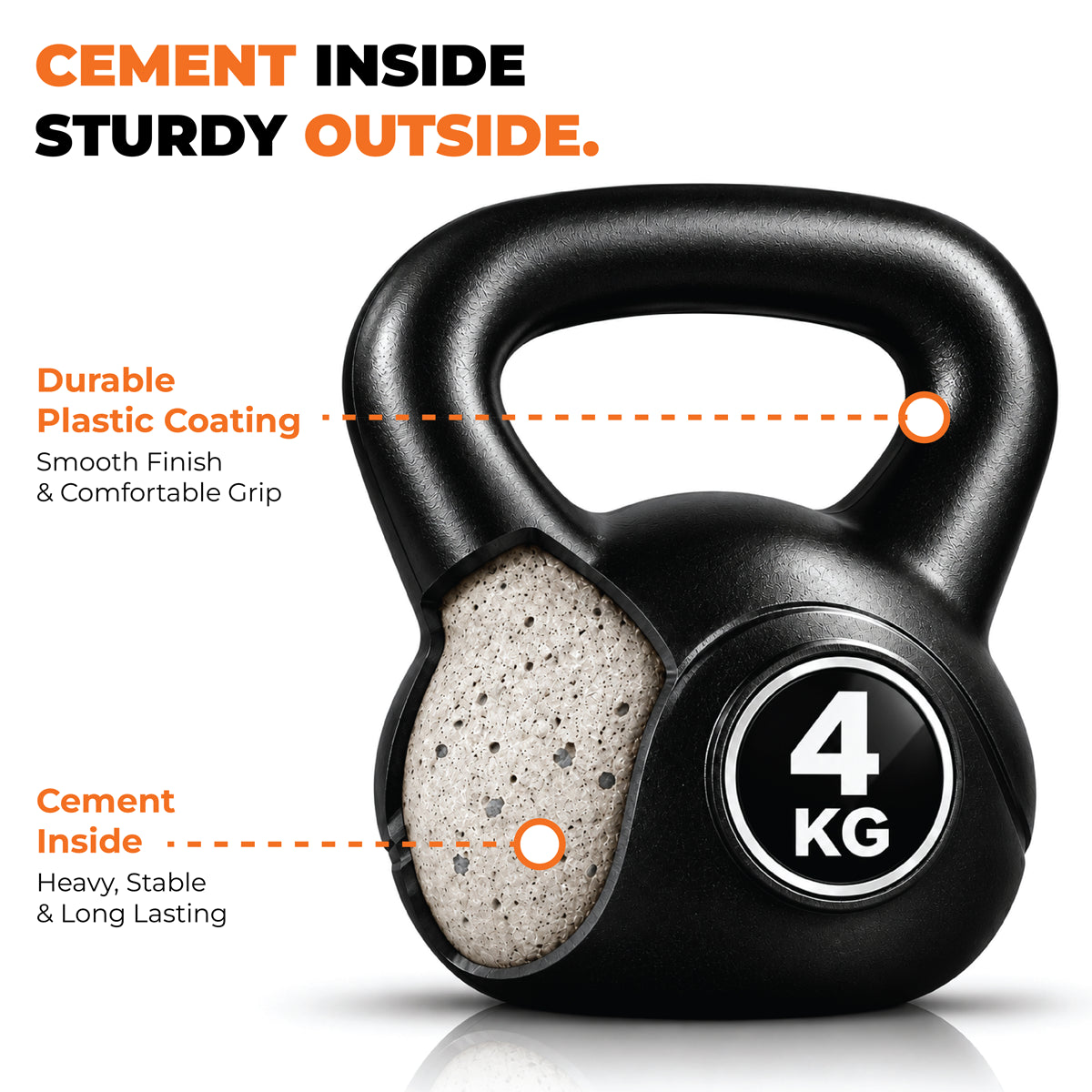 Vinyl Coated Kettlebells – Heavy Weight Kettlebell Set for Home Gym Workouts (2kg to 24kg) – Strength Training for Men & Women