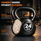 Vinyl Coated Kettlebells – Heavy Weight Kettlebell Set for Home Gym Workouts (2kg to 24kg) – Strength Training for Men & Women