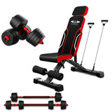 Adjustable Foldable Workout Bench for Home Gym With adjustable dumbbell | FK Sports