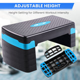 Aerobic Stepper Adjustable Height 2-3-5 Levels Exercise Stepper for Home Yoga