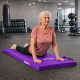 Tri Folding Mat Exercise Gym Gymnastic Fitness Workout Mat with Handles 3 Panels