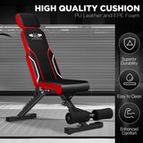 Adjustable Weight Bench – 300KG Heavy-Duty Foldable Workout Bench with 7 Incline & Decline Positions, Headrest & Resistance Bands for Full Body Training