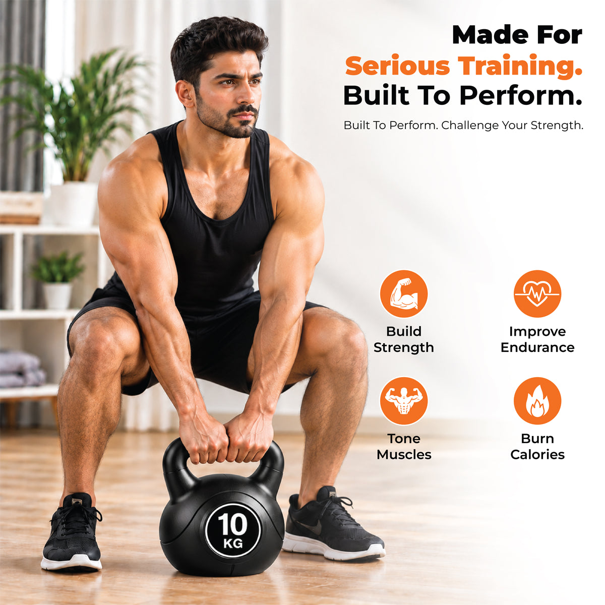 Vinyl Coated Kettlebells – Heavy Weight Kettlebell Set for Home Gym Workouts (2kg to 24kg) – Strength Training for Men & Women
