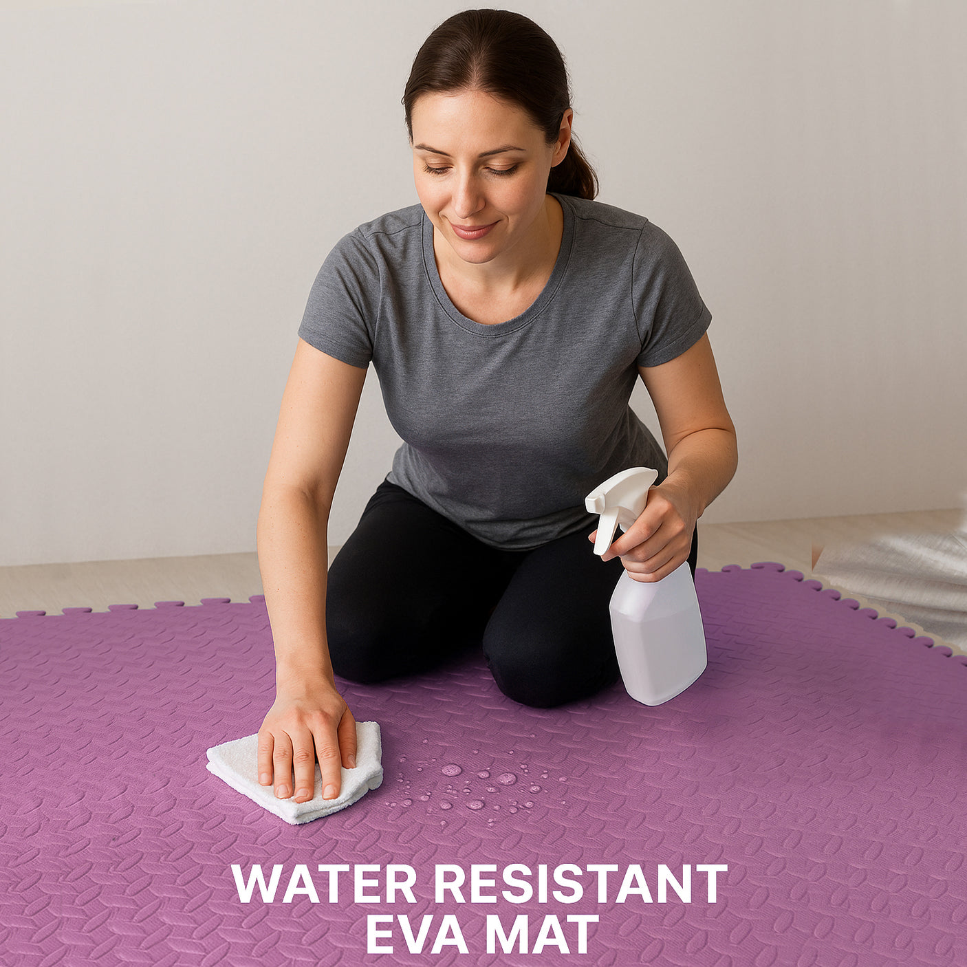 Eva Interlocking Mats Leaf Pattern 12mm 60x60cm