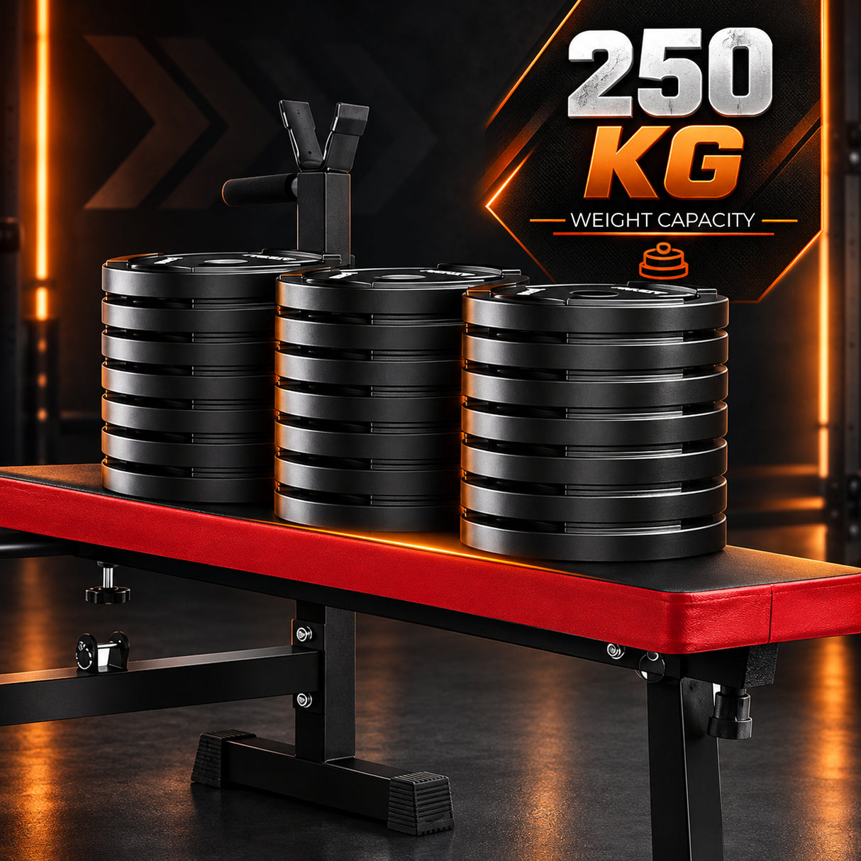 Adjustable Bench With Squat Rack & Olympic Barbell Home Gym Set