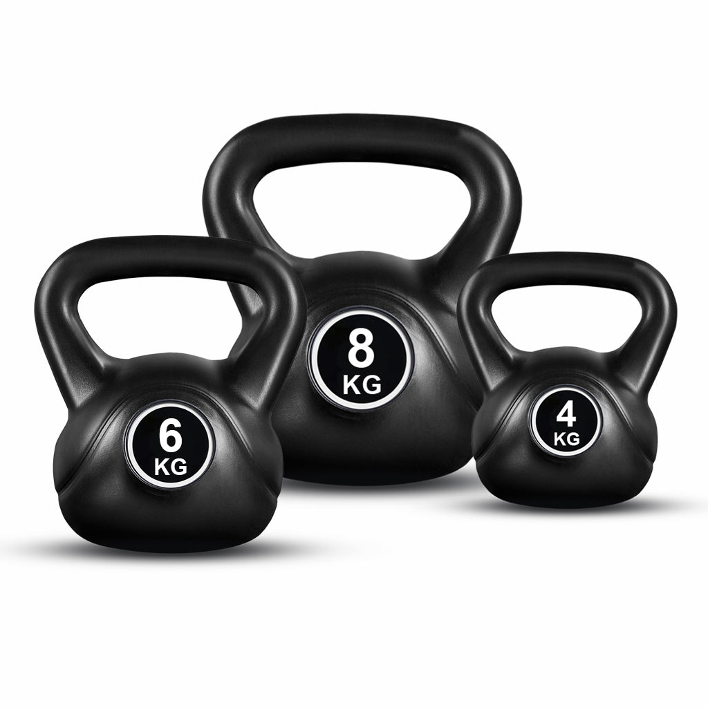 Kettlebell Set - 18kg Vinyl Coated Kettlebells for Home Workouts