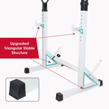 Heavy-Duty Adjustable Squat Rack – Barbell Stand for Home Gym Bench Press & Lifting