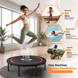 Foldable Mini Trampoline for Adults – 40/48 Inch Rebounder | Home Gym | FK Sports