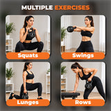 Vinyl Coated Kettlebells – Heavy Weight Kettlebell Set for Home Gym Workouts (2kg to 24kg) – Strength Training for Men & Women