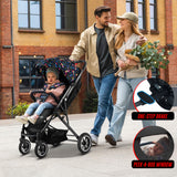FK Sports Lightweight Foldable Baby Stroller – Compact Travel Pram with UV Canopy & Shock-Absorbing Wheels